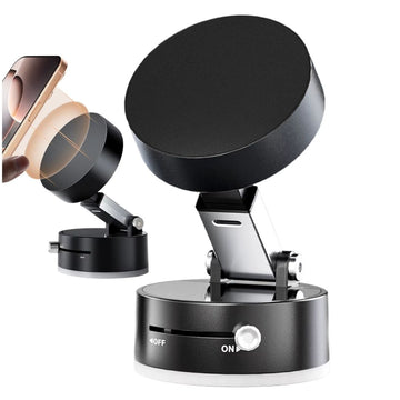 Soporte Magnético para Celular Holder Imantado Plegable Auto Casa Succión al Vacío