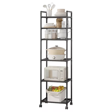 Estante Organizador de Cocina Multiusos 6 Niveles con Ruedas 170x42x32cm