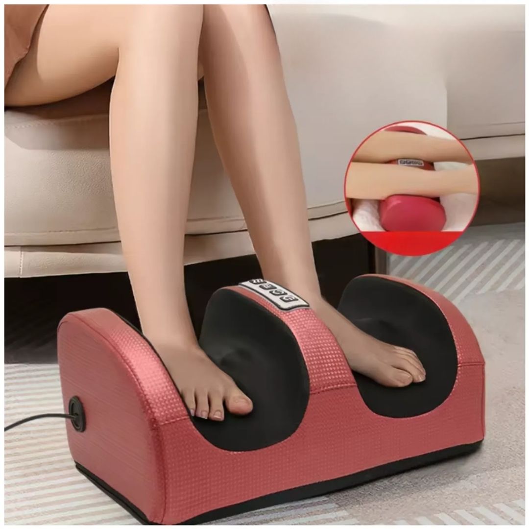 Masajeador Eléctrico de Pies Piernas Brazos Multifuncional con 2 Cabezales