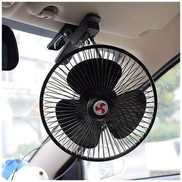 Ventilador Portátil Multifunción de 3 Aspas con Pinza Para Auto 24V