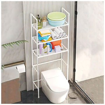 Estante Organizador Multiusos para Lavadora Baño de 3 Niveles 155x47x25cm