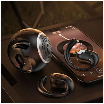 Audífonos y Altavoz JM13pro Inalámbricos Bluetooth OWS 5.4 2 en 1 Sonido Envolvente 360