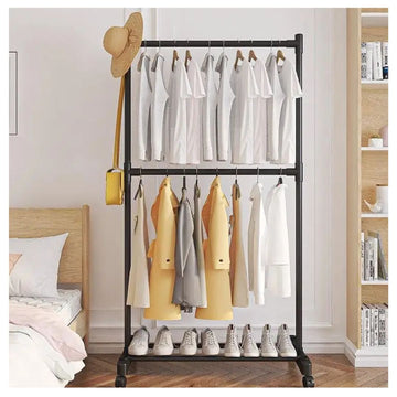 Colgador Organizador de Ropa y Zapatos 2 Niveles 180x80x42cm