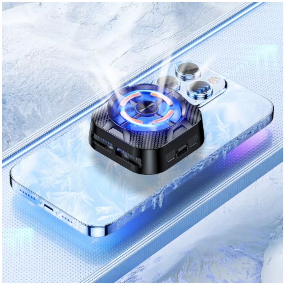 Ventilador Enfriador Magnético de Celular RGB X79 Para Refrigeración