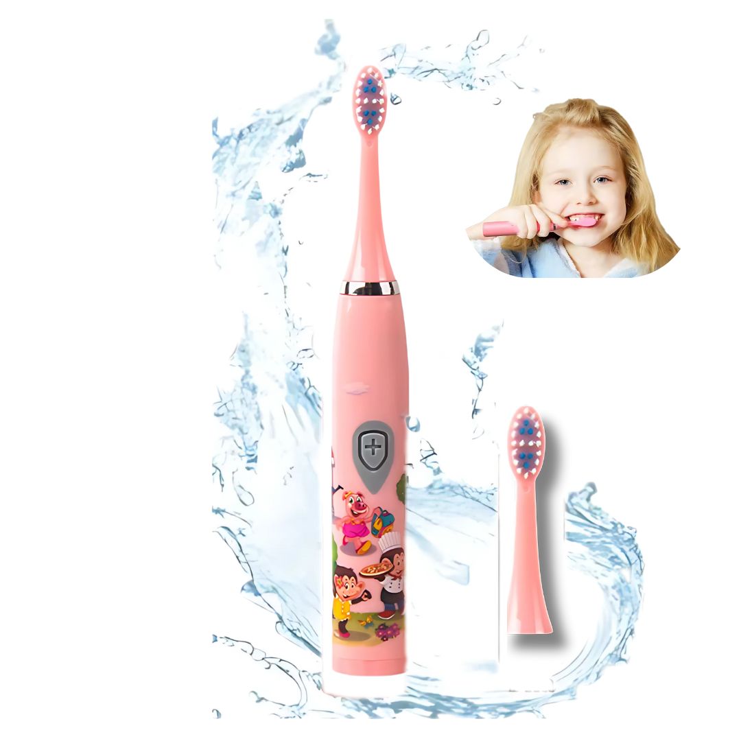 Cepillo de Dientes Electrico Inteligente para Niños + 2 Cabezales de Repuesto