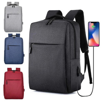 Mochila antirrobo para laptop con puerto USB impermeable