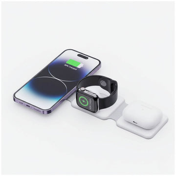 Cargador Inalámbrico Magnético 3 en 1 KATATUMBO Soporte Celular Plegable