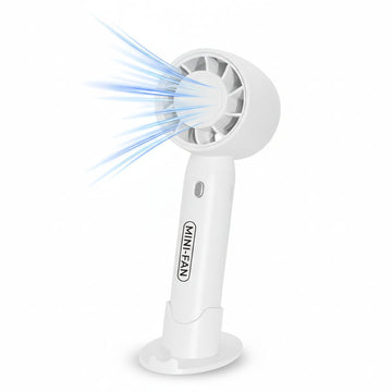 Ventilador de Mano Portátil Portatil T-10 Recargable 2 en 1 con Soporte Para Celular