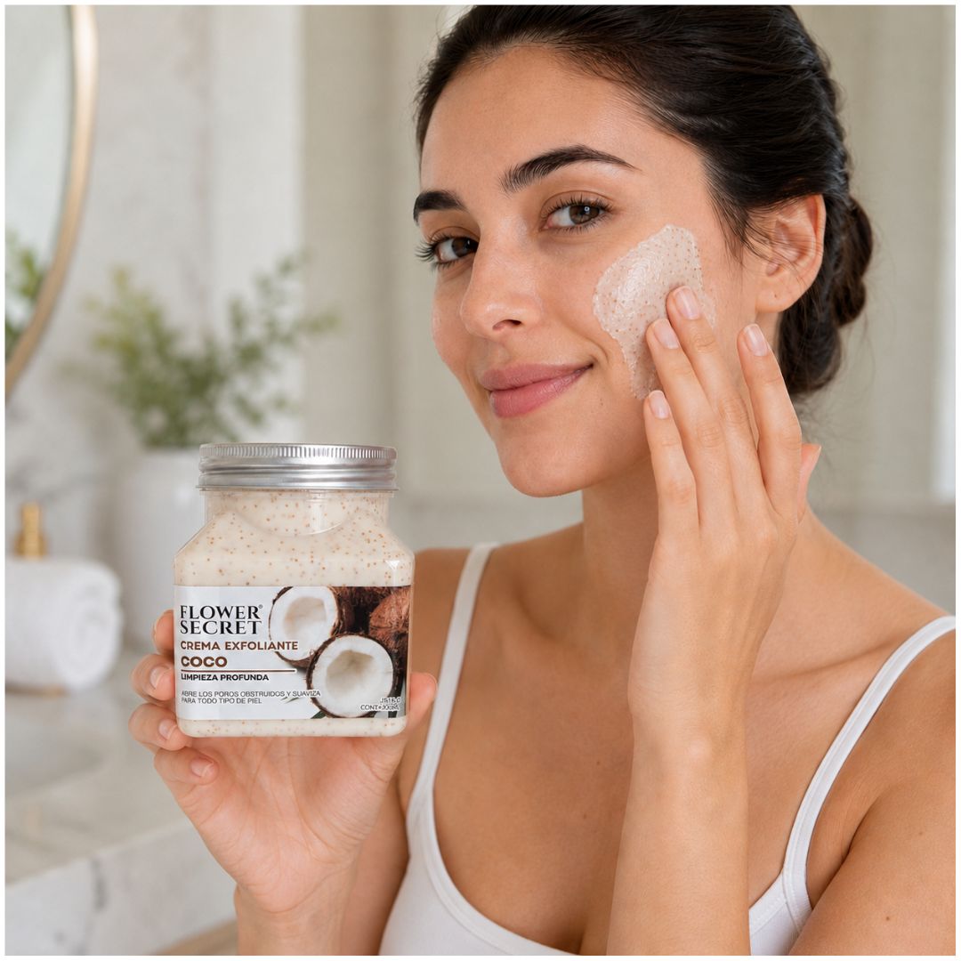 Crema Exfoliante Corporal JS15-D Flower Secret Coco 300 ml