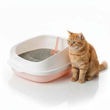Caja de Arena Arenero para Gato con Pala Cernidora 20x40x48cm