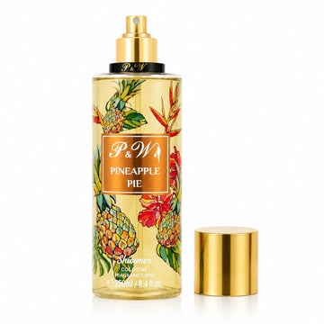 Perfume Mujer 250ml Colonia Corporal P&W Fragancia Tropical Piña con Brillo