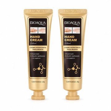 Pack x2 Crema Hidratante para Manos BIOAQUA 60g Humectante con Retinol
