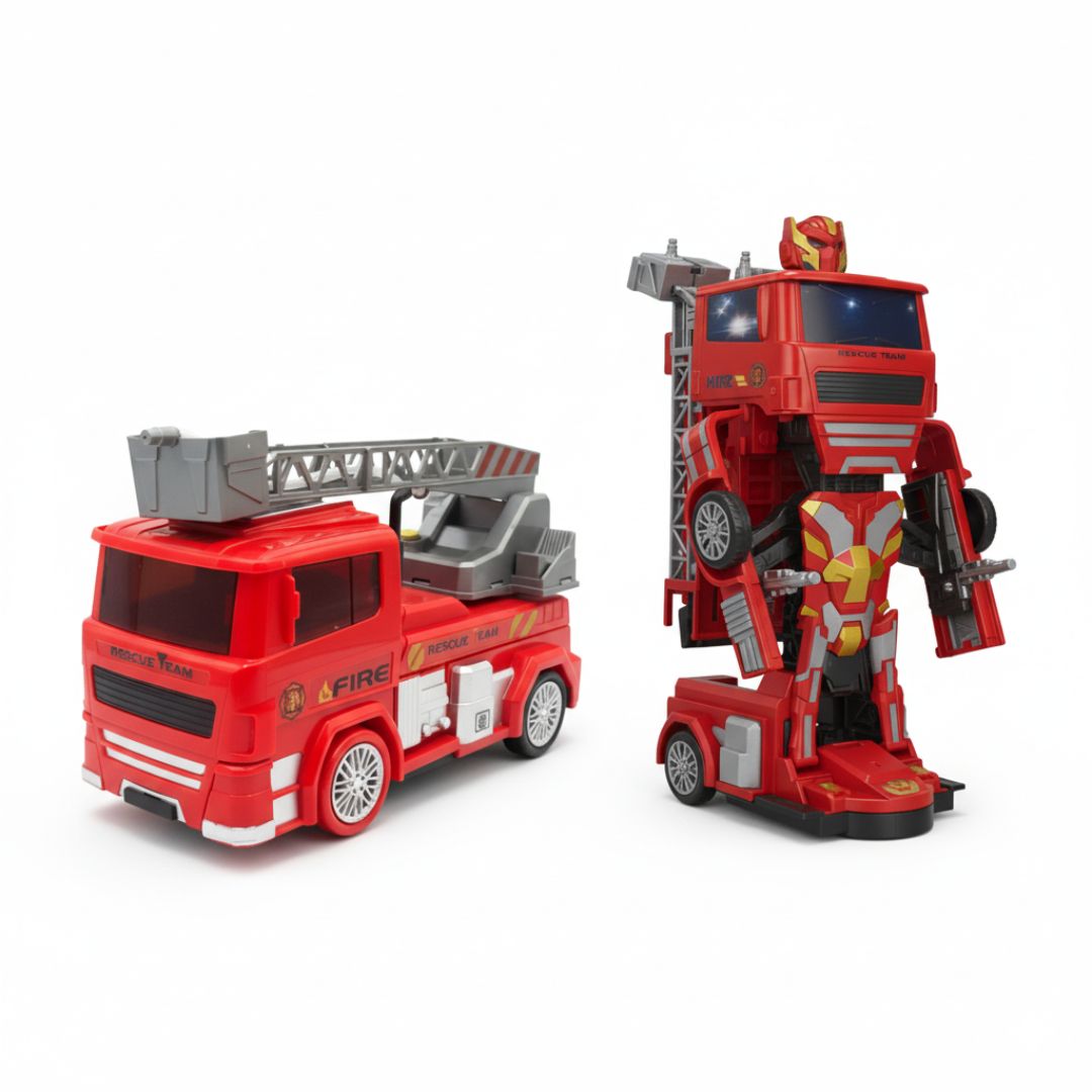 Juguete Transformer Figura Transformación Robot Camión de Bomberos