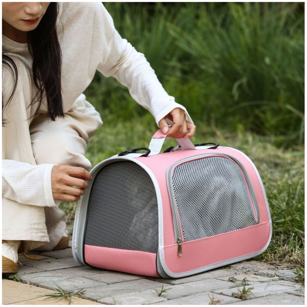 Bolso Mochila Maletín para Transportar Mascotas Pequeñas Gatos Transpirable