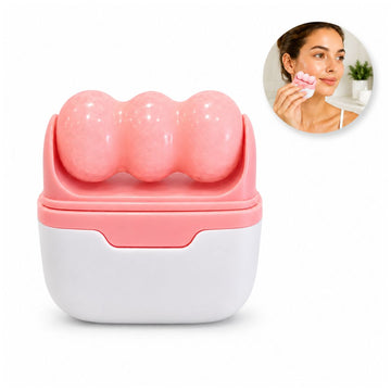Masajeador Facial Ice Roller S30 Skincare Rostro Cuello Cuerpo Doble Cabezal