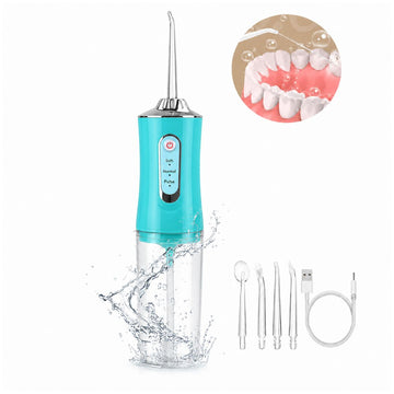 Irrigador Oral Bucal Para Limpieza Dental Portátil Inalámbrico 4 en 1
