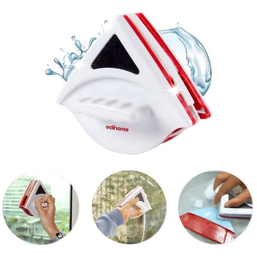 Limpiador de Vidrios Ventanas Lunas Interior y Exterior Magnético