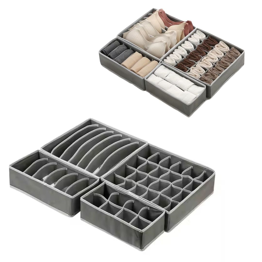Set de 4 Organizador Ropa Interior Clasificador Multiusos 45 Divisiones