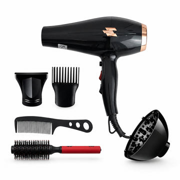 Secadora de Cabello Profesional 1260 5 en 1 de 5000 W con Difusor