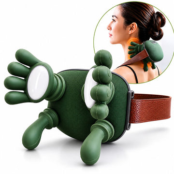Masajeador Cuello Cervical Espalda con Calor Forma de Manos JBY-827 Recargable
