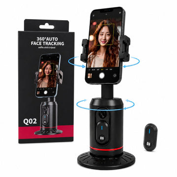 Selfie Stick con IA Trípode Inteligente Q02 Seguimiento Facial 360° Control Remoto