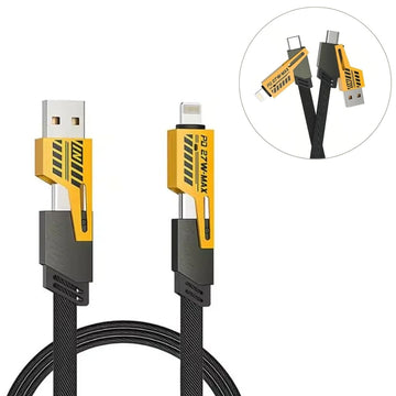 Cable Carga Rápida y Datos BL-39 de 27W 4 en 1 USB + Tipo C +Lightning