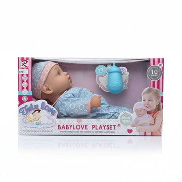 Set de Bebé Cariñoso Juguete Bebé Recién Nacido 32cm 10 sonidos