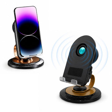 Soporte para Celular 360° con Parlante Integrado Conectividad Inducción Bluetooth 5.3