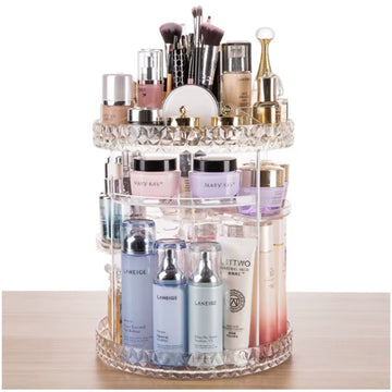 Organizador de Maquillaje Cosméticos CX-199 de Acrílico Giratorio 360°