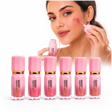 Pack x6 Tonos Rubor Líquido Flower Secret Blush de Acabado Natural con Aplicador