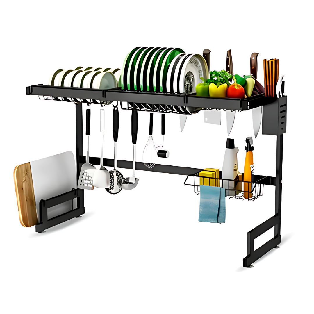 Organizador de Platos Escurridor de vajilla 85.5 cm Acero inoxidable