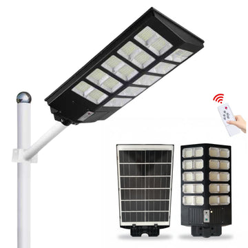Lámpara con Panel Solar Reflector JORTAN de 2000W Impermeable + Control Remoto
