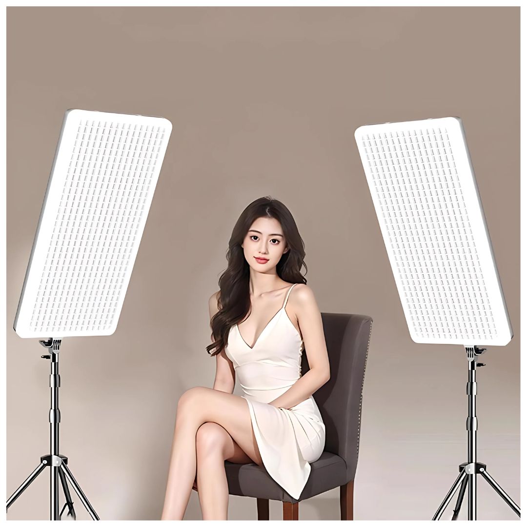 Lámpara Panel luz Led Cálida RL-32 Plus Fotografía Profesional + Trípode + Control