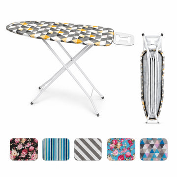 Tabla de Planchar Plegable 109x33cm con Soporte para Plancha Diseños Variados