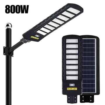 Lámpara con Panel Solar Reflector JORTAN de 800W Impermeable + Control Remoto
