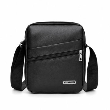 Morral Compacto para Hombre Bolso Bandolero JINGPIN Cuero Sintético Correa Ajustable