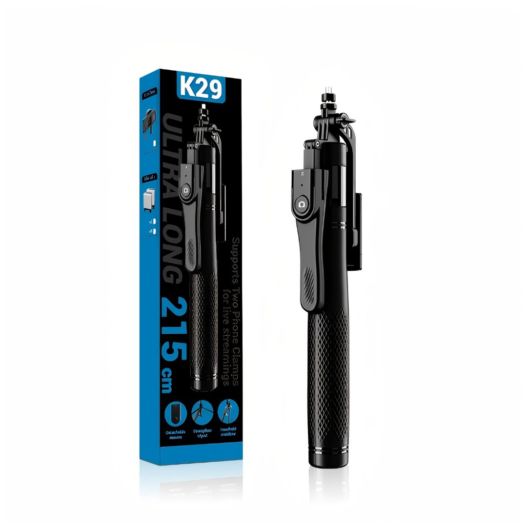 Estabilizador Trípode para Celular Cámara Profesional Selfie Stick K29 215cm