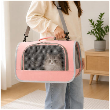 Bolso Mochila Maletín para Transportar Mascotas Pequeñas Gatos Transpirable