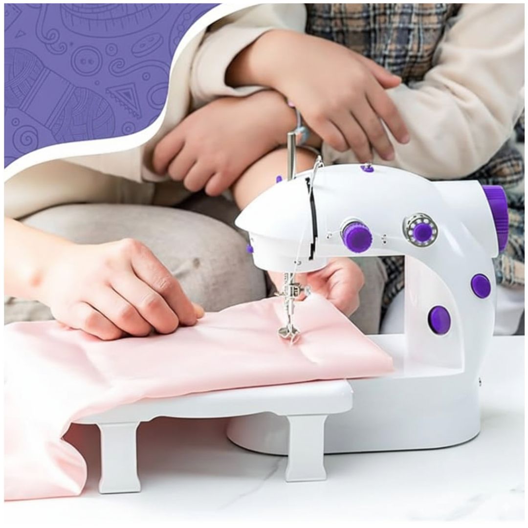 Maquina de Coser Eléctrica Portátil con Pedal + Mesa Soporte