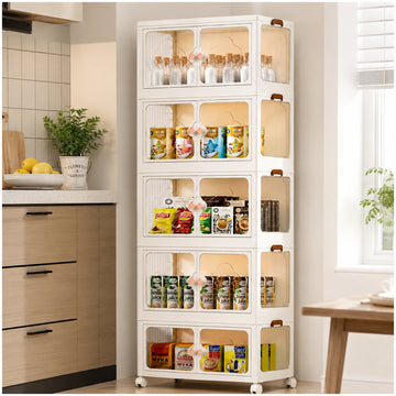 Organizador Armario Multifuncional Modular Plegable 5 Niveles 161x60x36cm