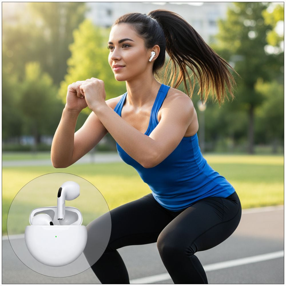 Audífonos Deportivos Inalámbricos con Bluetooth Pro 6 Auriculares Táctil