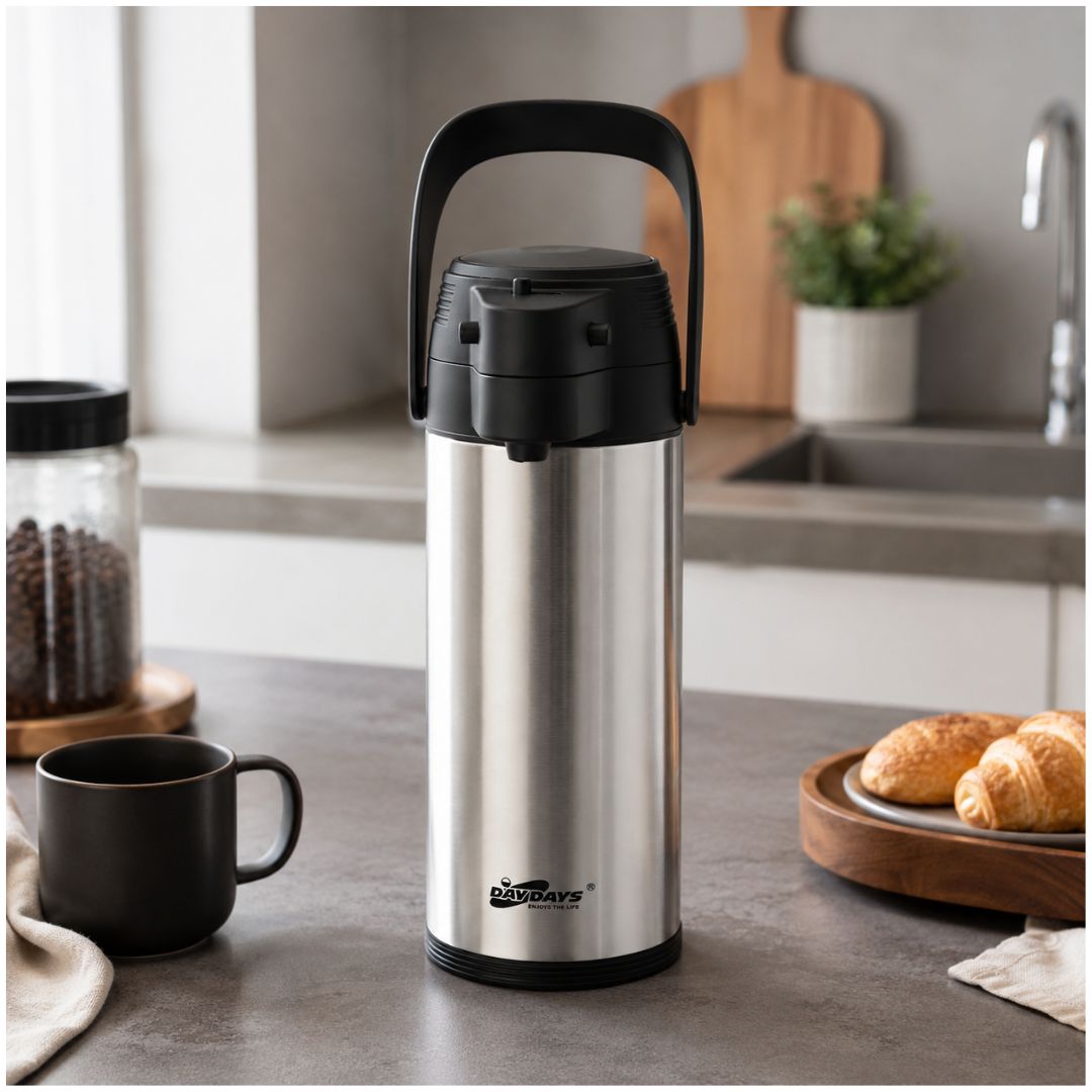 Termo con Dispensador DAYDAYS 1.9 Litros Premium Acero Inoxidable
