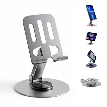 Soporte para Celular de Metal 8562 Ajustable Plegable Giratorio 360°
