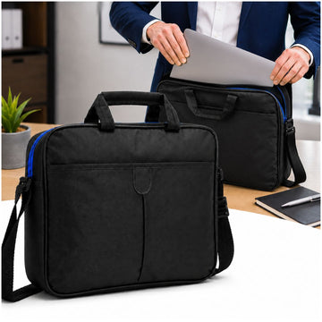 Maletín Porta Laptop 15.6" con Correa Ajustable y Bolsillo Frontal Multifuncional