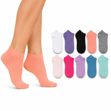 Pack x12 Pares de Medias Tobilleras para Mujer Transpirables