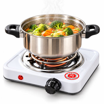 Cocina Eléctrica 1 Hornillas 1000W GFT-1010B con Control de Temperatura