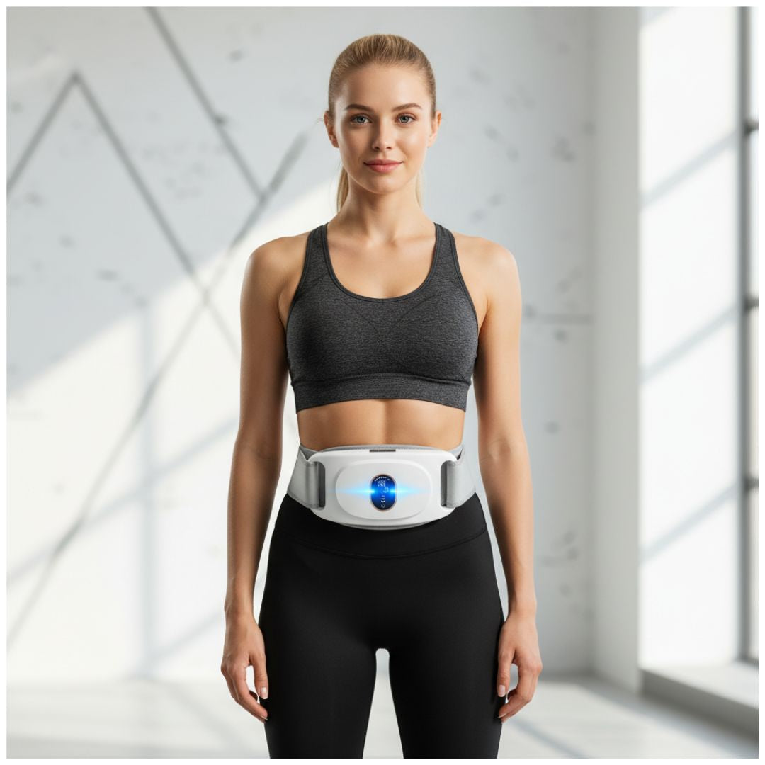 Masajeador Corporal Eléctrico Reductor Abdomen Multifuncional 3 en 1