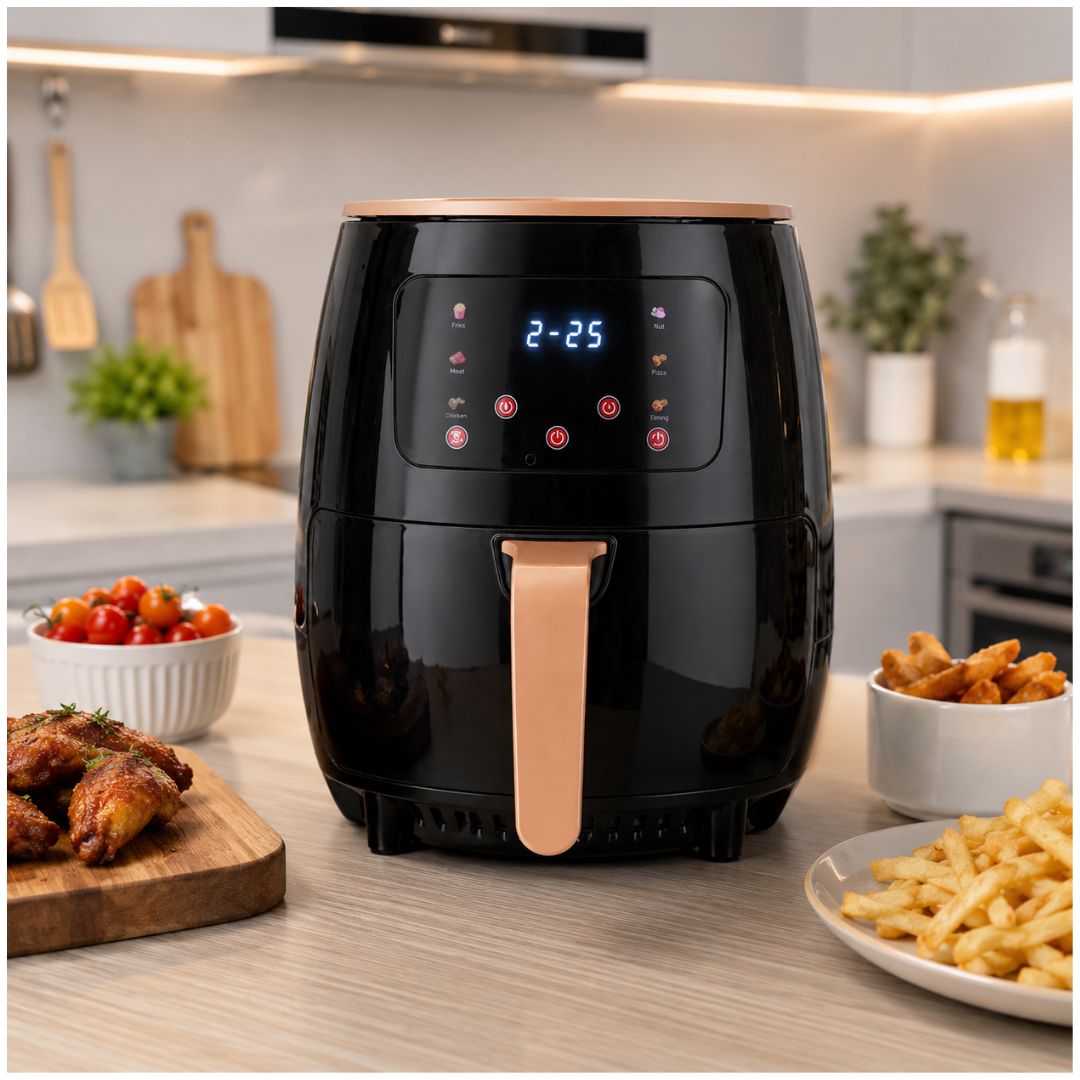 Freidora de Aire Inteligente 2400W TESKA TK-389N 6 Litros Pantalla Táctil LCD