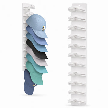 Pack x2 Organizador para 20 Gorras de Pared Soporte Vertical Perchero Exhibidor Closet