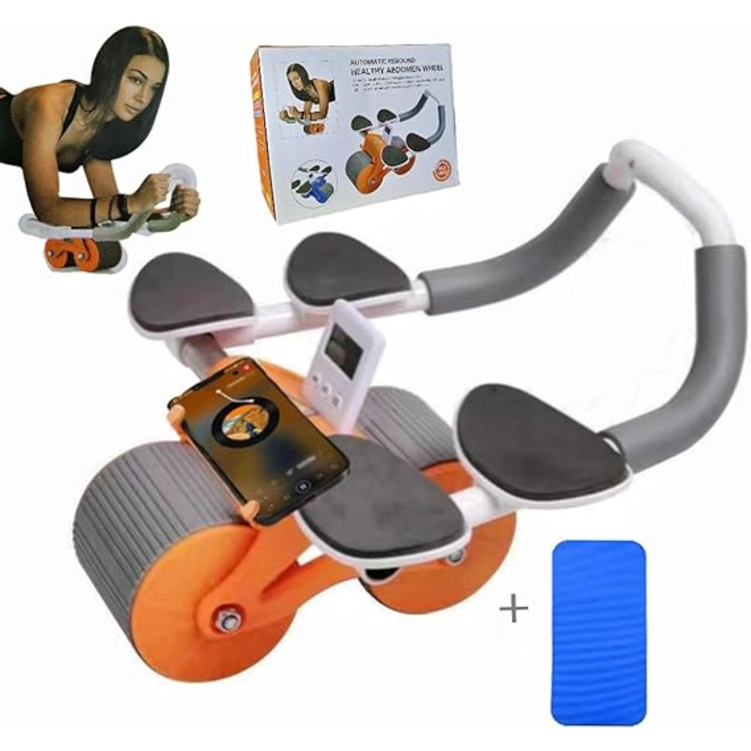 Rueda Fitness Automática de Rebote Abdominal con Temporizador